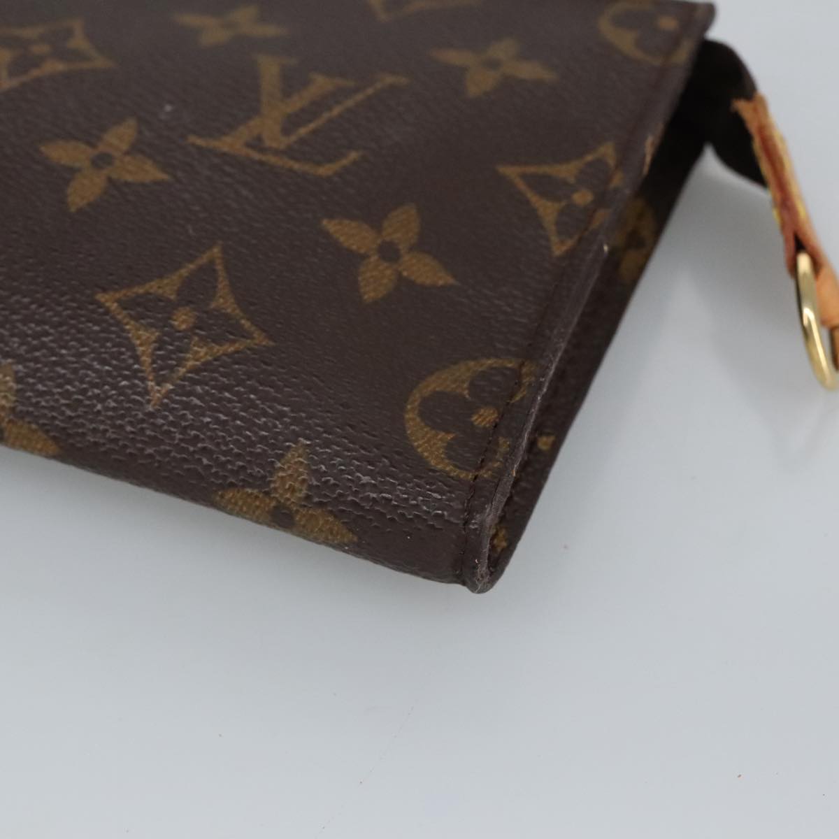 LOUIS VUITTON Monogram Bucket PM Accessory Pouch LV Auth fm4144