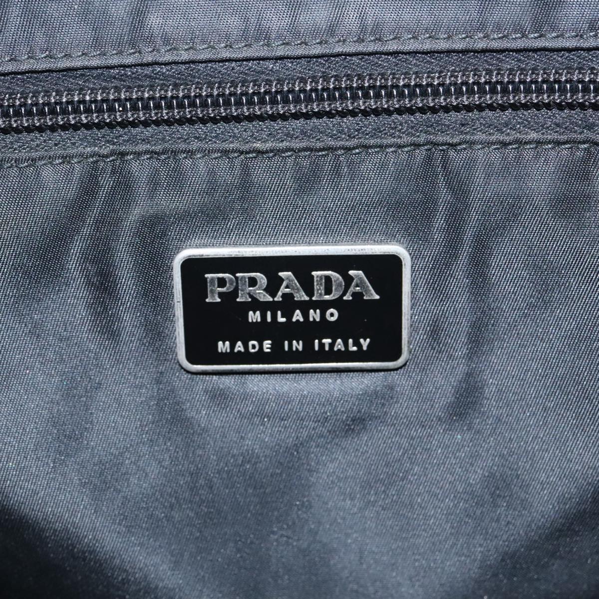 PRADA Hand Bag Nylon Green Auth fm4152