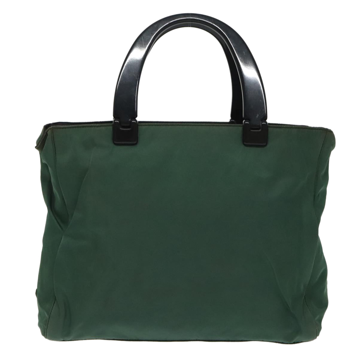 PRADA Hand Bag Nylon Green Auth fm4152