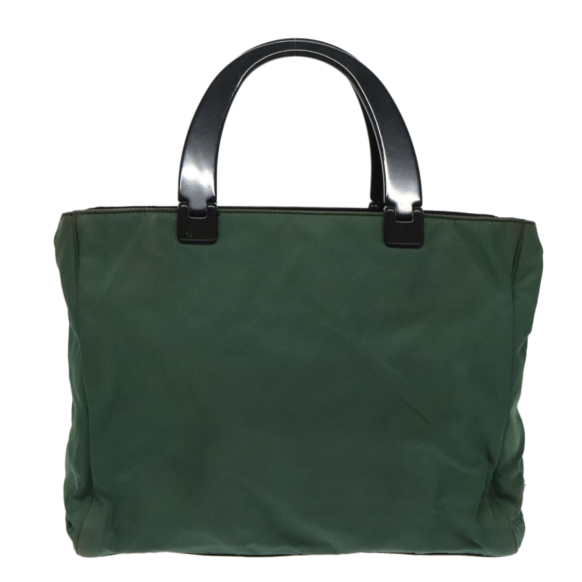 PRADA Hand Bag Nylon Green Auth fm4152 - 0