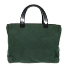 PRADA Hand Bag Nylon Green Auth fm4152-2