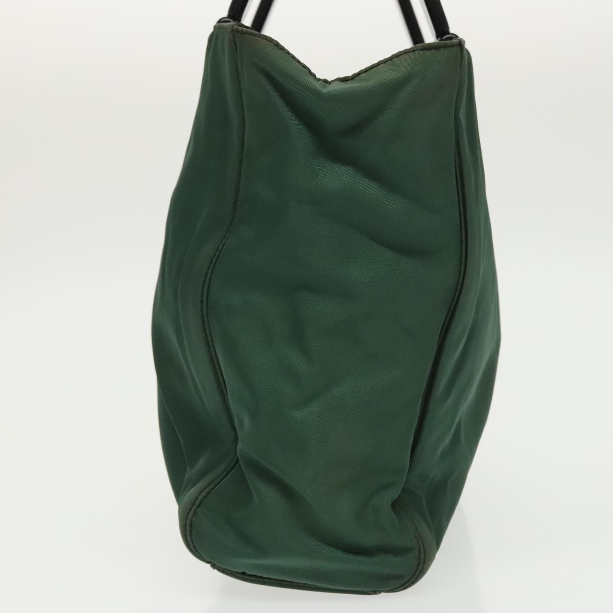 PRADA Hand Bag Nylon Green Auth fm4152