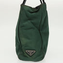 PRADA Hand Bag Nylon Green Auth fm4152-4