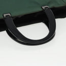 PRADA Hand Bag Nylon Green Auth fm4152-7