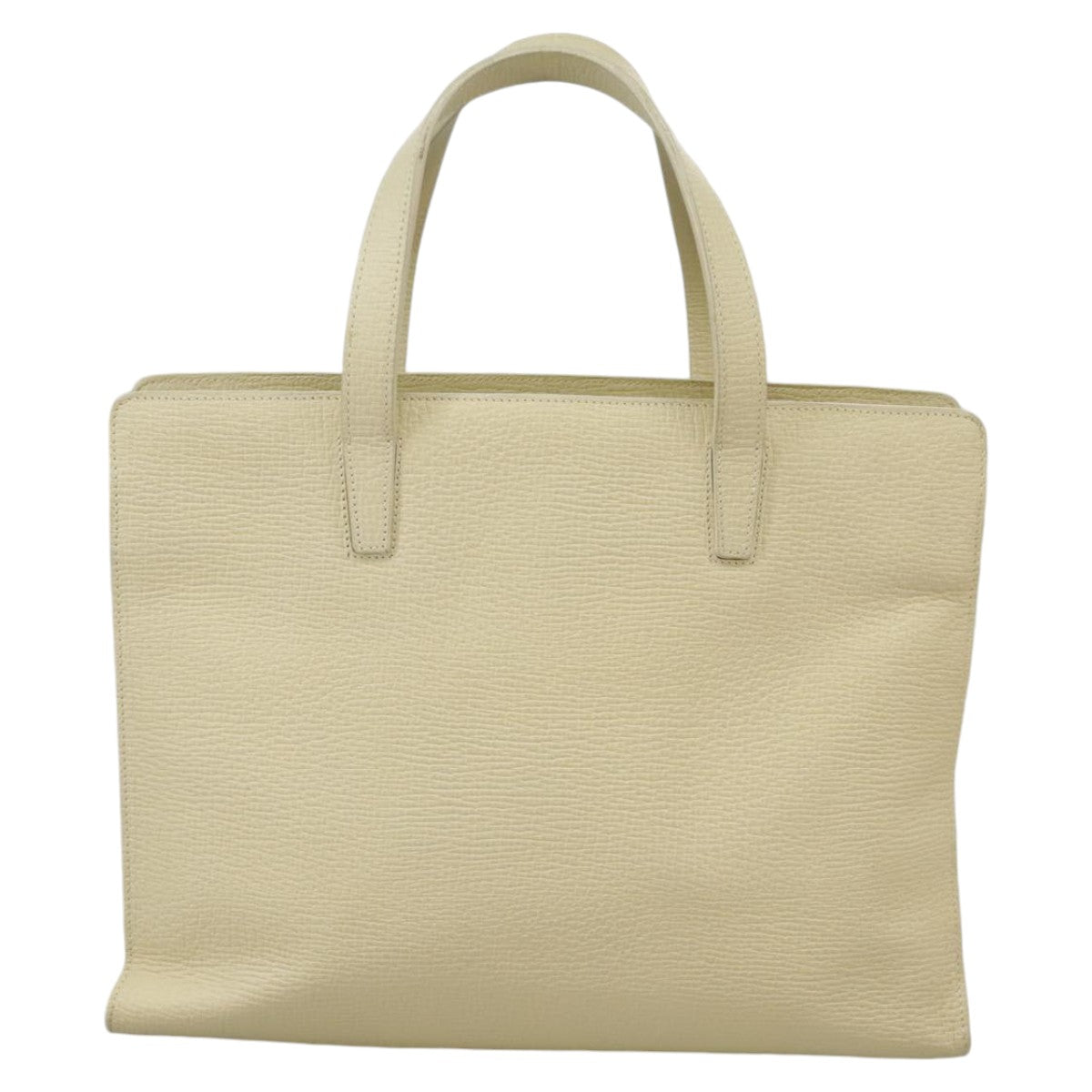 LOEWE Heritage Tote Bag Leather White Auth fm4165 - 0