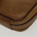 CARTIER Must Line Shoulder Bag Leather Yellow Gold Auth fm4175-9