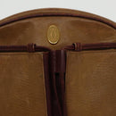 CARTIER Must Line Shoulder Bag Leather Yellow Gold Auth fm4175-10