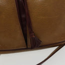CARTIER Must Line Shoulder Bag Leather Yellow Gold Auth fm4175-18