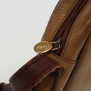 CARTIER Must Line Shoulder Bag Leather Yellow Gold Auth fm4175-11