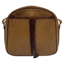 CARTIER Must Line Shoulder Bag Leather Yellow Gold Auth fm4175-13