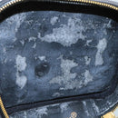 CHANEL Bicolore Vanity Cosmetic Pouch Caviar Skin Black Gold CC Auth fm4192-10