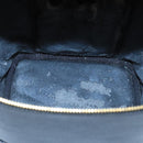 CHANEL Bicolore Vanity Cosmetic Pouch Caviar Skin Black Gold CC Auth fm4192-11