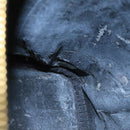 CHANEL Bicolore Vanity Cosmetic Pouch Caviar Skin Black Gold CC Auth fm4192-12