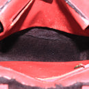 CHANEL Tote Bag Mouton Red Brown CC Auth fm4194-11