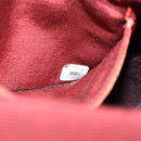 CHANEL Tote Bag Mouton Red Brown CC Auth fm4194-12