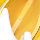 CHANEL Tote Bag Enamel Yellow CC Auth fm4195-10