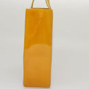 CHANEL Tote Bag Enamel Yellow CC Auth fm4195-3