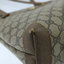 GUCCI GG Supreme Tote Bag PVC Leather Beige Gold 89 02 905 Auth fm4228-12