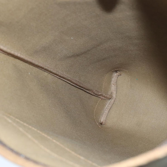 GUCCI GG Supreme Tote Bag PVC Leather Beige Gold 89 02 905 Auth fm4228