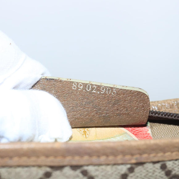 GUCCI GG Supreme Tote Bag PVC Leather Beige Gold 89 02 905 Auth fm4228