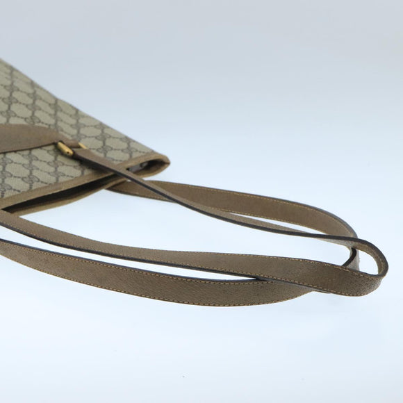 GUCCI GG Supreme Tote Bag PVC Leather Beige Gold 89 02 905 Auth fm4228