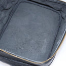 CHANEL Bicolore Vanity Cosmetic Pouch Caviar Skin Black Gold CC Auth fm4250-11