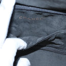 CHANEL Bicolore Vanity Cosmetic Pouch Caviar Skin Black Gold CC Auth fm4250-21