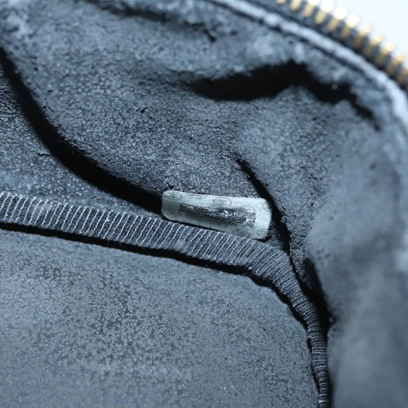 CHANEL Bicolore Vanity Cosmetic Pouch Caviar Skin Black Gold CC Auth fm4250