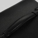 CHANEL Bicolore Vanity Cosmetic Pouch Caviar Skin Black Gold CC Auth fm4250-7