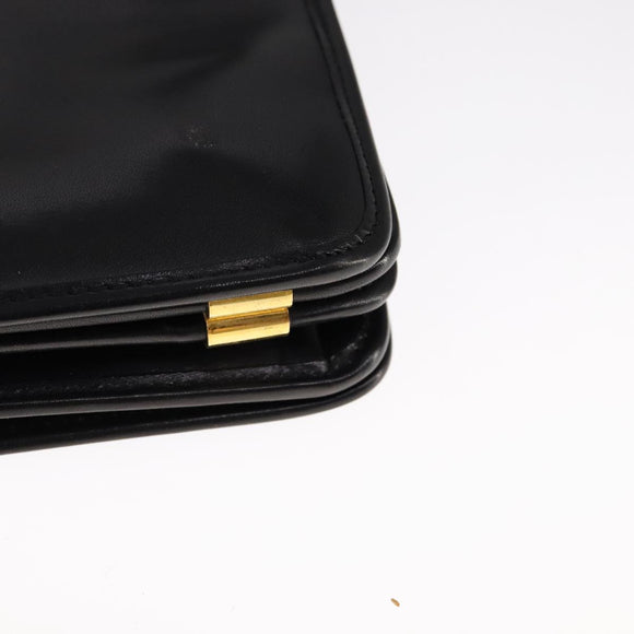 Christian Dior Shoulder Bag Leather Black Auth fm4252
