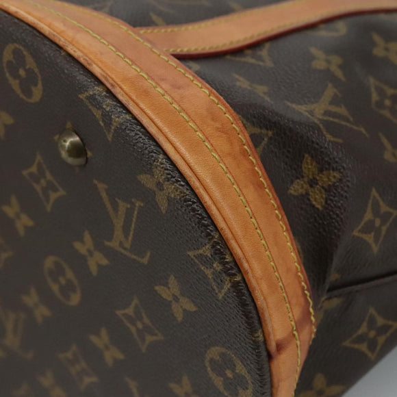 LOUIS VUITTON Monogram Bucket GM Shoulder Bag M42236 LV Auth fm4258