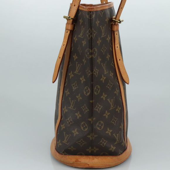 LOUIS VUITTON Monogram Bucket GM Shoulder Bag M42236 LV Auth fm4258