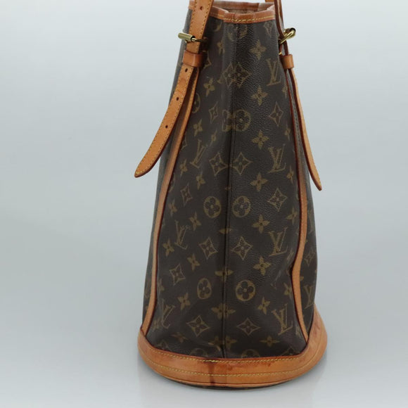 LOUIS VUITTON Monogram Bucket GM Shoulder Bag M42236 LV Auth fm4258