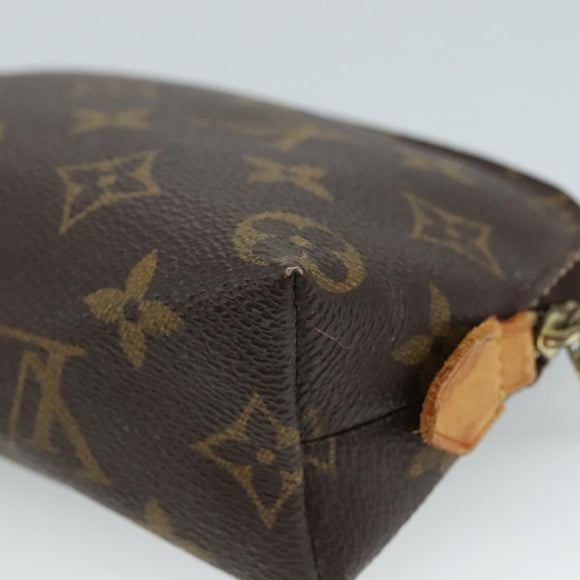 LOUIS VUITTON Monogram Pochette Cosmetic PM Cosmetic Pouch M47515 LV Auth fm4262
