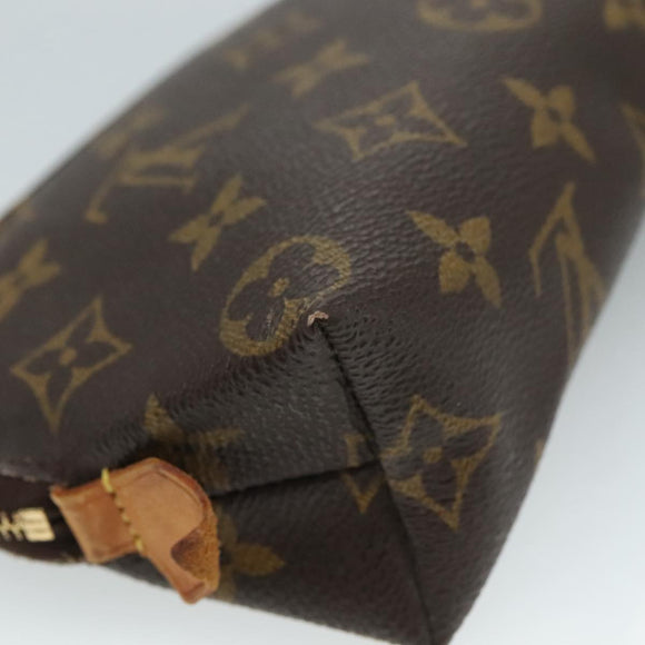 LOUIS VUITTON Monogram Pochette Cosmetic PM Cosmetic Pouch M47515 LV Auth fm4262