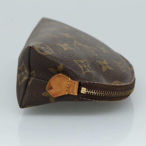 LOUIS VUITTON Monogram Pochette Cosmetic PM Cosmetic Pouch M47515 LV Auth fm4262