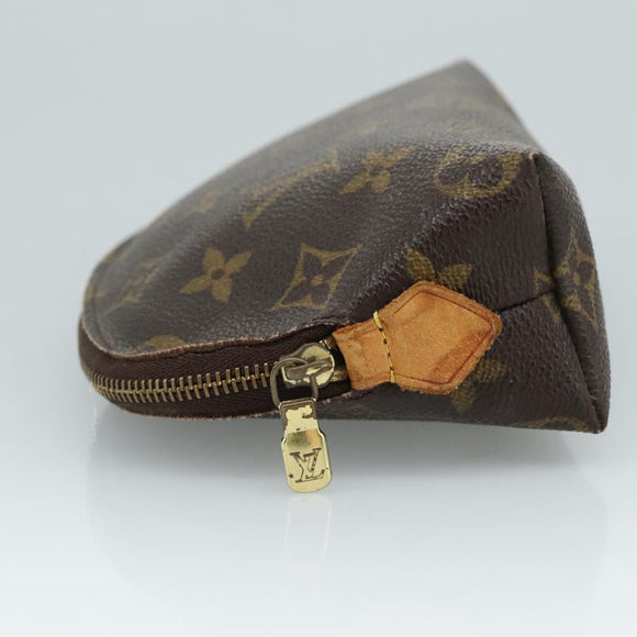 LOUIS VUITTON Monogram Pochette Cosmetic PM Cosmetic Pouch M47515 LV Auth fm4262