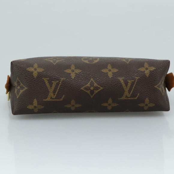 LOUIS VUITTON Monogram Pochette Cosmetic PM Cosmetic Pouch M47515 LV Auth fm4262