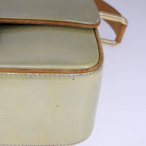 LOUIS VUITTON Monogram Vernis Christie GM Shoulder Bag Gris M91148 Auth fm4264