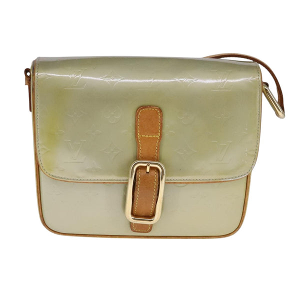 LOUIS VUITTON Monogram Vernis Christie GM Shoulder Bag Gris M91148 Auth fm4264