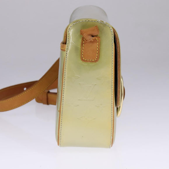 LOUIS VUITTON Monogram Vernis Christie GM Shoulder Bag Gris M91148 Auth fm4264