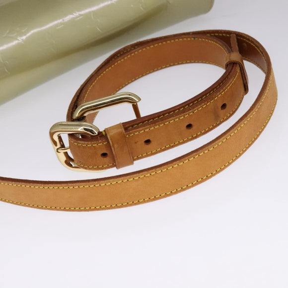 LOUIS VUITTON Monogram Vernis Christie GM Shoulder Bag Gris M91148 Auth fm4264