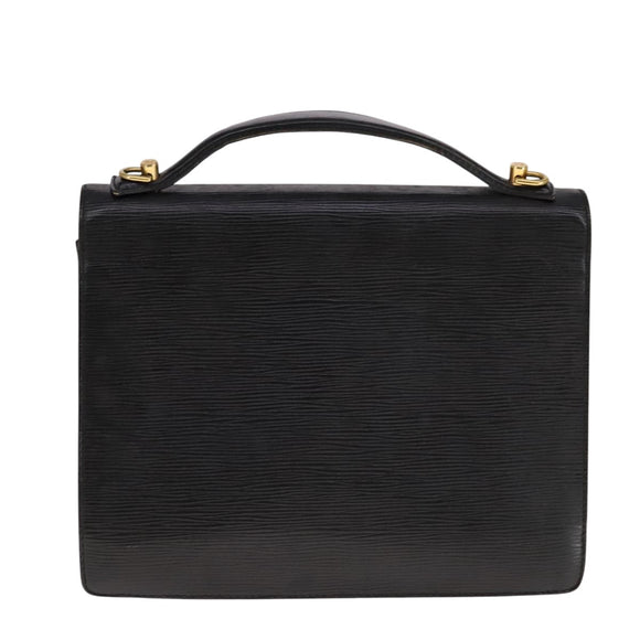 LOUIS VUITTON Epi Monceau 28 Hand Bag Black M52122 LV Auth fm4266