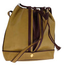 CARTIER Shoulder Bag Leather Yellow Auth fm4267-1