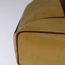 CARTIER Shoulder Bag Leather Yellow Auth fm4267-9