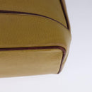 CARTIER Shoulder Bag Leather Yellow Auth fm4267-16