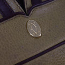 CARTIER Shoulder Bag Leather Yellow Auth fm4267-10