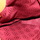 CARTIER Shoulder Bag Leather Yellow Auth fm4267-18