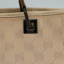 GUCCI GG Canvas Tote Bag Beige 31243 Auth fm4274-10