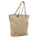 GUCCI GG Canvas Tote Bag Beige 31243 Auth fm4274-1